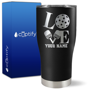 Personalized Love Pickleball on 27oz Curve Tumbler