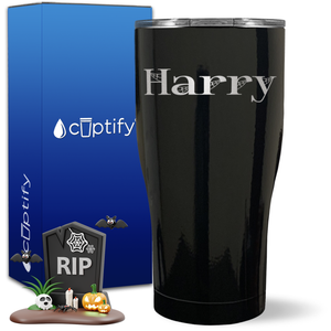 Personalized Wicked Halloween Font on 27oz Curve Tumbler