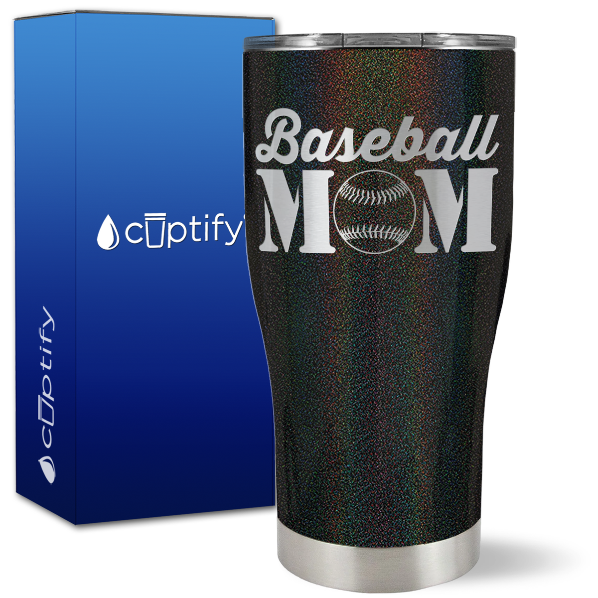 Baseball Mom on 27oz Curve Tumbler