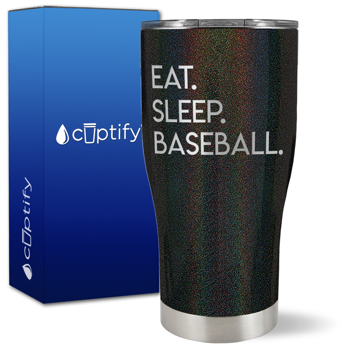 Eat Sleep Baseball on 27oz Curve Tumbler
