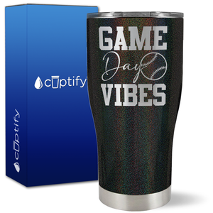 Game Day Vibes Baseball on 27oz Curve Tumbler