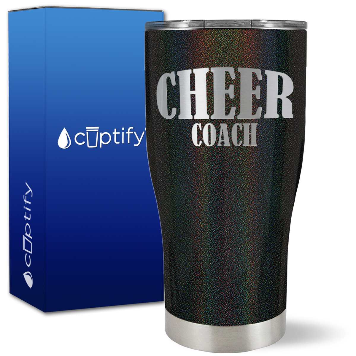 Cheer Coach on 27oz Curve Tumbler