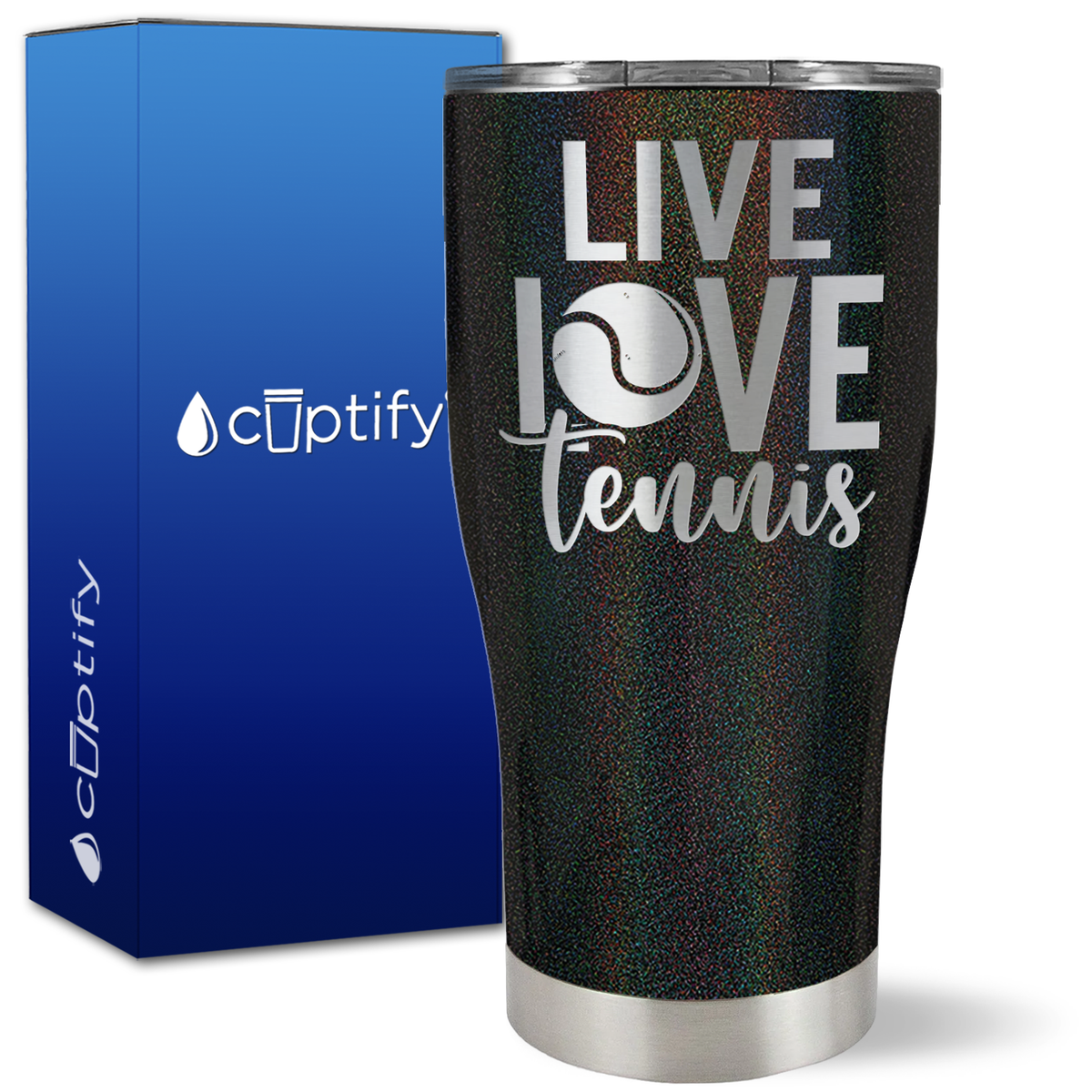Live Love Tennis on 27oz Curve Tumbler