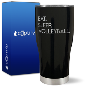 Eat Sleep Volleyball on 27oz Curve Tumbler