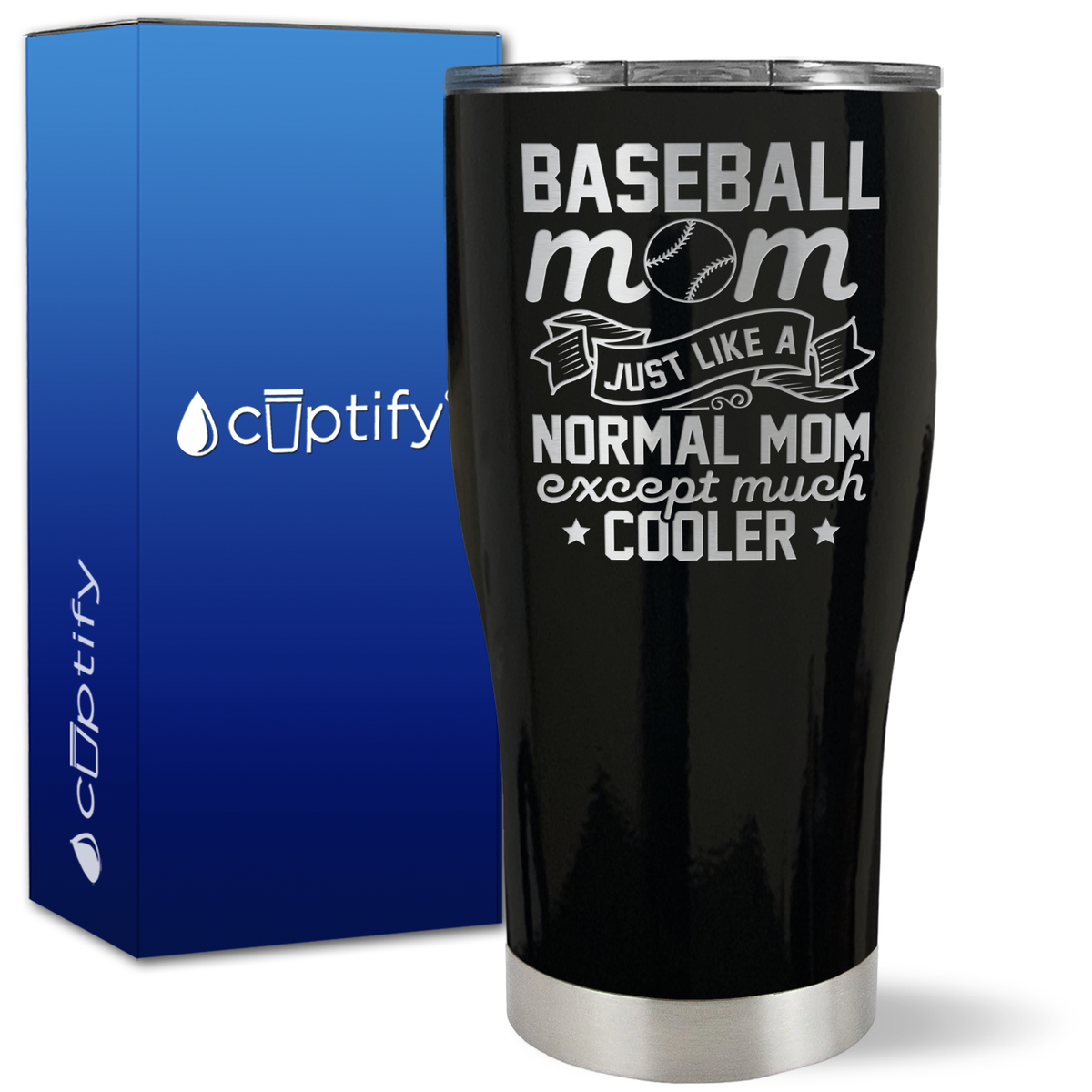 Baseball Mom Just Like a Normal Mom on 27oz Curve Tumbler