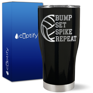 Bump Set Spike Repeat on 27oz Curve Tumbler