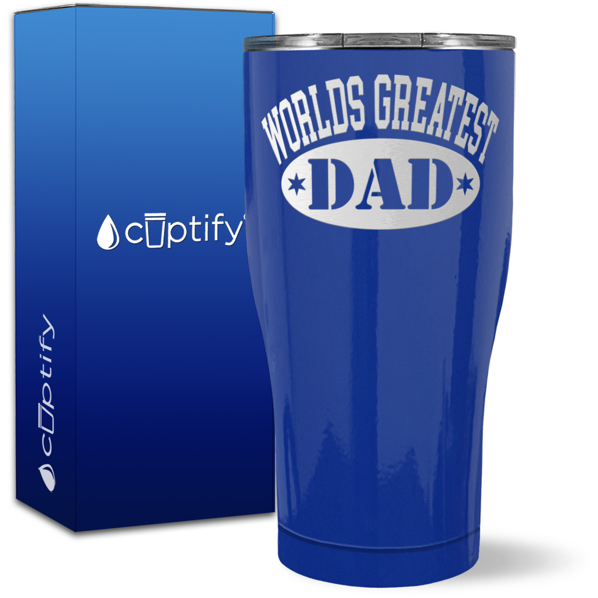 World's Greatest Dad on 27oz Curve Tumbler