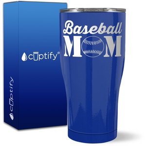 Baseball Mom on 27oz Curve Tumbler