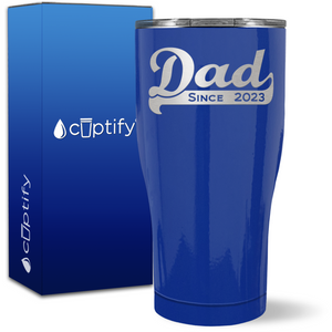 Dad Since on 27oz Curve Tumbler