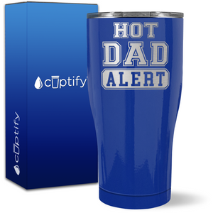 Hot Dad Alert on 27oz Curve Tumbler