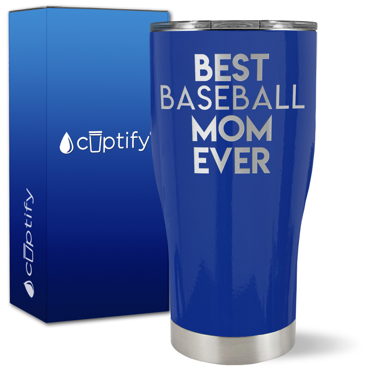 Best Baseball Mom Ever on 27oz Curve Tumbler
