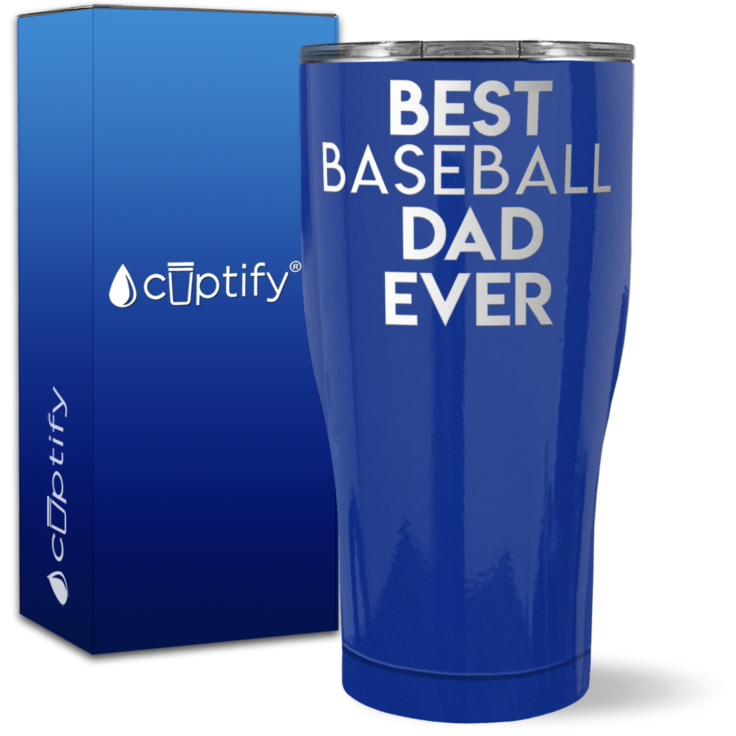 Best Baseball Dad Ever on 27oz Curve Tumbler