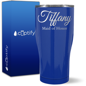 Personalized Maid of Honor on 27oz Curve Tumbler