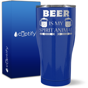 Beer is my Spirit Animal on 27oz Curve Tumbler