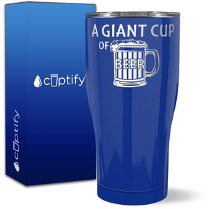 A Giant Cup of Beer on 27oz Curve Tumbler