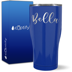 Personalized Bella Style on 27oz Curve Tumbler