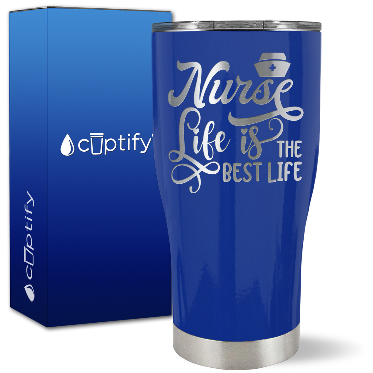 Nurse Life is the Best Life on 27oz Curve Tumbler