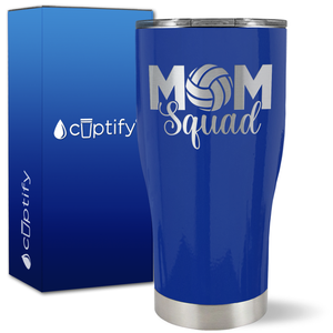 Mom Squad Volleyball on 27oz Curve Tumbler