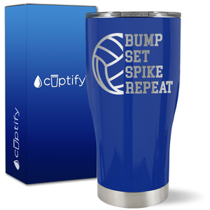 Bump Set Spike Repeat on 27oz Curve Tumbler