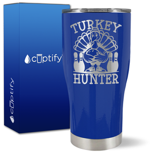 Bowling Turkey Hunter on 27oz Curve Tumbler