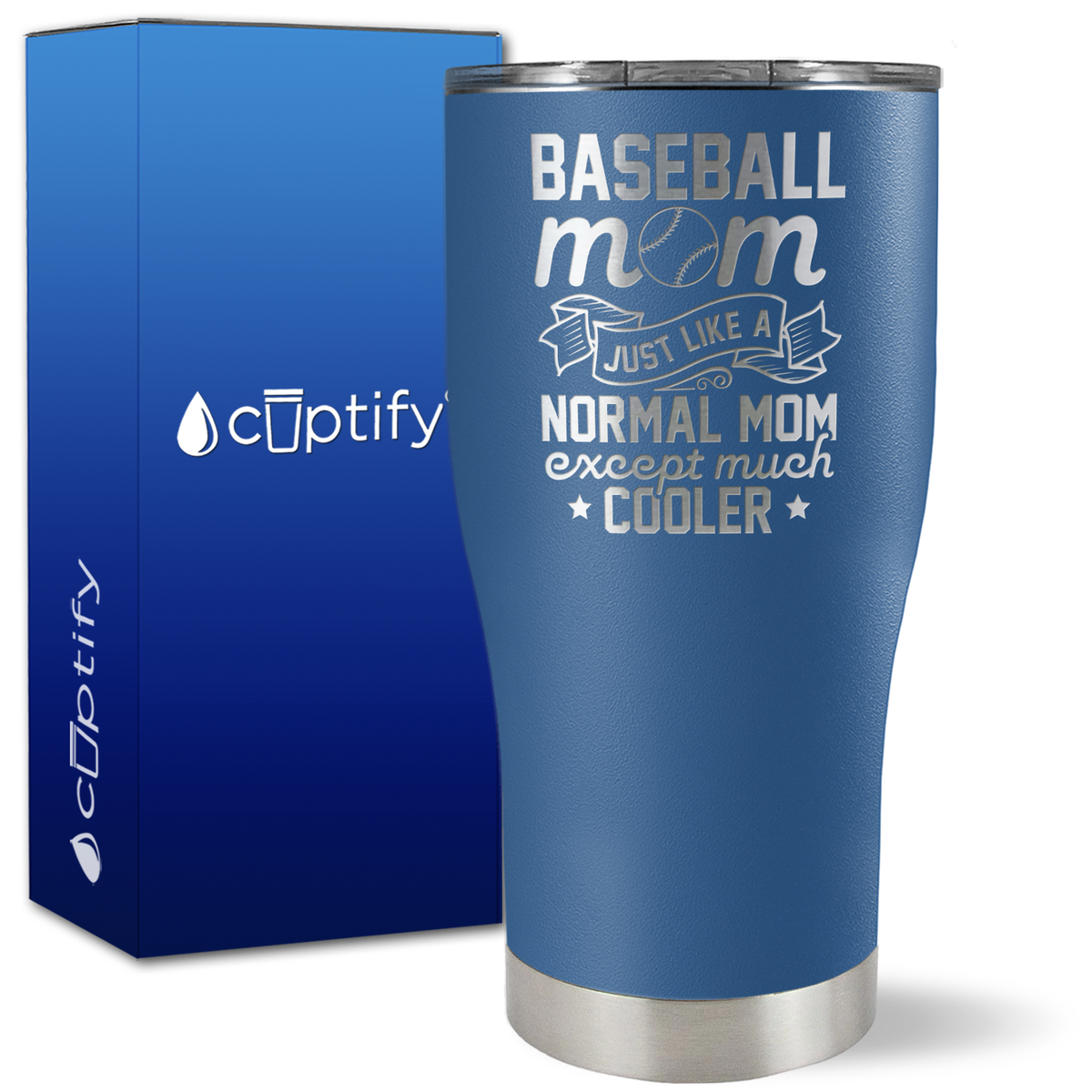 Baseball Mom Just Like a Normal Mom on 27oz Curve Tumbler