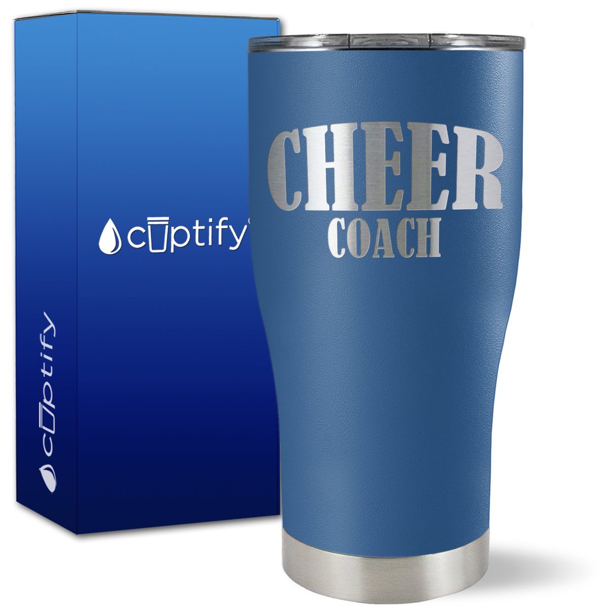 Cheer Coach on 27oz Curve Tumbler