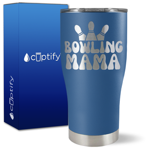 Bowling Mama on 27oz Curve Tumbler