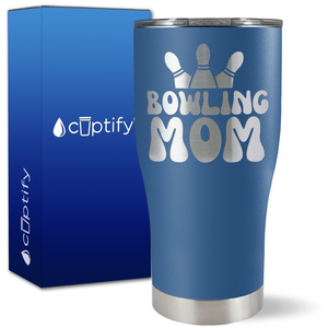 Bowling Mom on 27oz Curve Tumbler