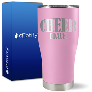 Cheer Coach on 27oz Curve Tumbler