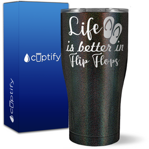 Life is Better in Flip Flops 27oz Curve Tumbler