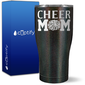 Cheer Mom Pom Pom on 27oz Curve Tumbler