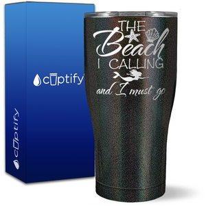 The Beach is Calling on 27oz Curve Tumbler