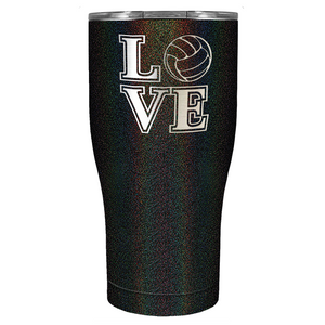 LOVE Volleyball 27oz Curve Stainless Steel Tumbler