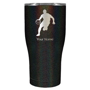 Personalized Basketball Player Silhouette Tumbler