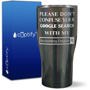 Google Search Accounting Degree on 27oz Curve Tumbler