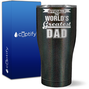 Officially the Worlds Greatest Dad on 27oz Curve Tumbler