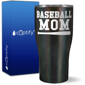 Baseball Mom with Bat on 27oz Curve Tumbler