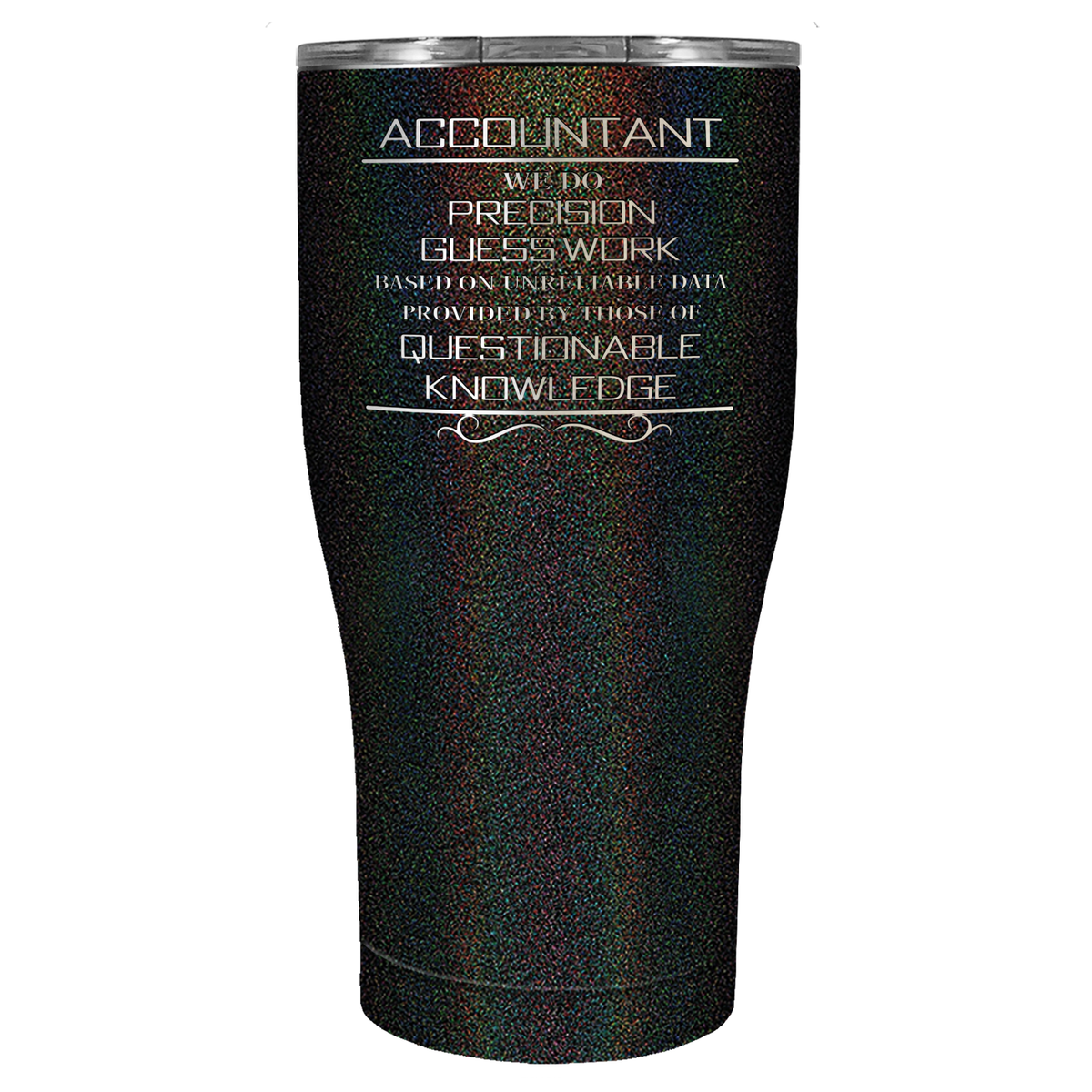 Accountant We do Precision Guess Work on 27oz Stainless Steel Tumbler