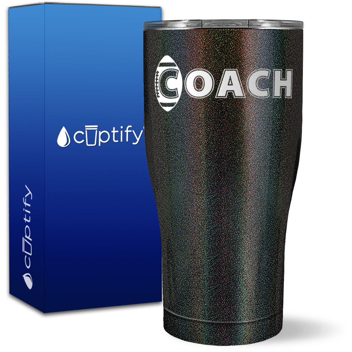 Football Coach on 27oz Curve Tumbler