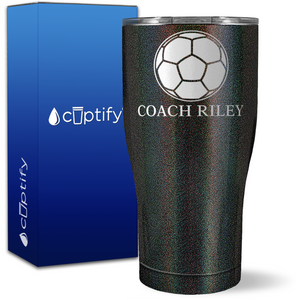 Personalized Soccer Coach on 27oz Curve Tumbler