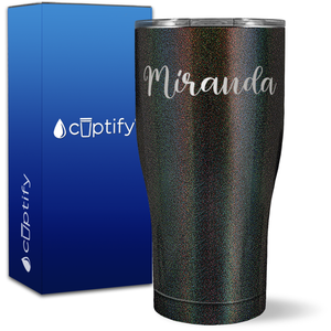 Personalized Miranda Style on 27oz Curve Tumbler