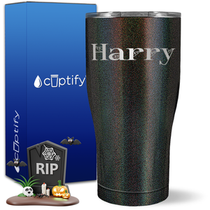 Personalized Wicked Halloween Font on 27oz Curve Tumbler
