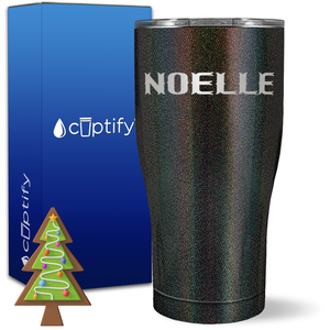 Personalized Claus Christmas Font on 27oz Curve Tumbler