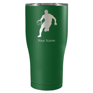 Personalized Basketball Player Silhouette Tumbler