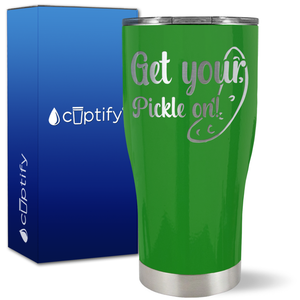 Get Your Pickle On on 27oz Curve Tumbler
