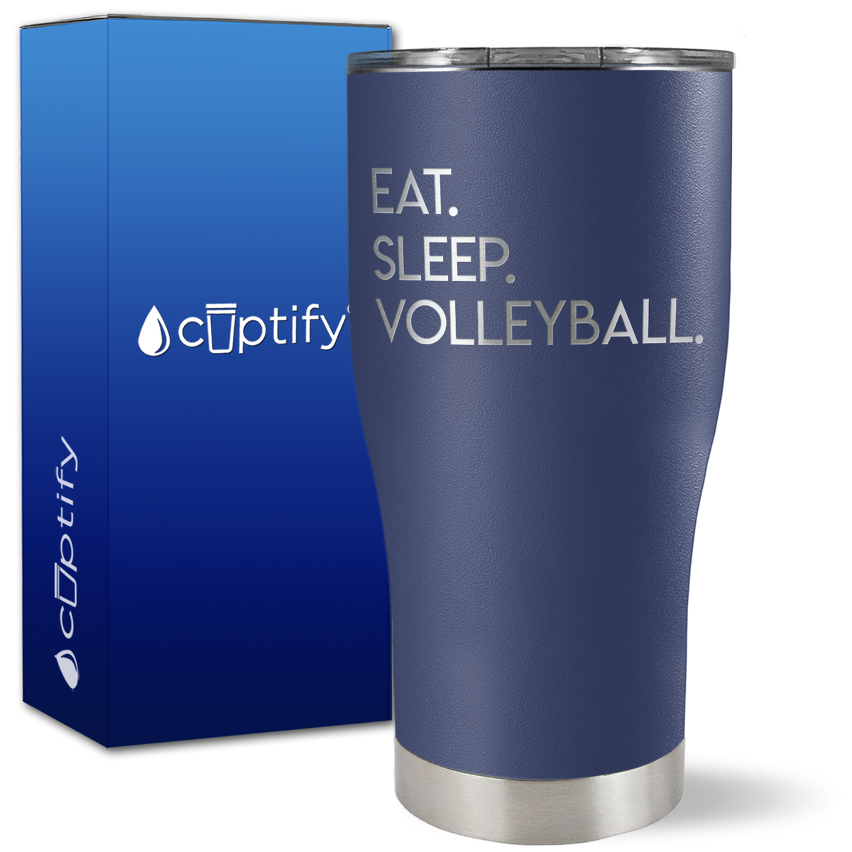 Eat Sleep Volleyball on 27oz Curve Tumbler