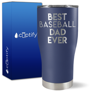 Best Baseball Dad Ever on 27oz Curve Tumbler
