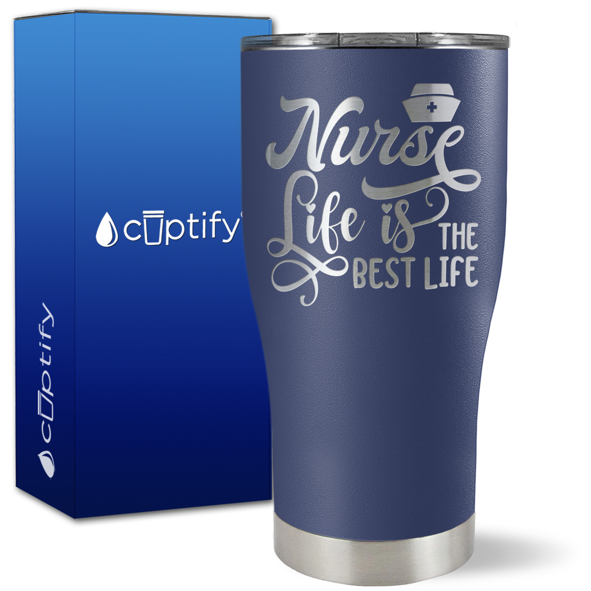Nurse Life is the Best Life on 27oz Curve Tumbler