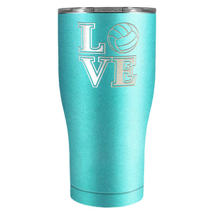 LOVE Volleyball 27oz Curve Stainless Steel Tumbler