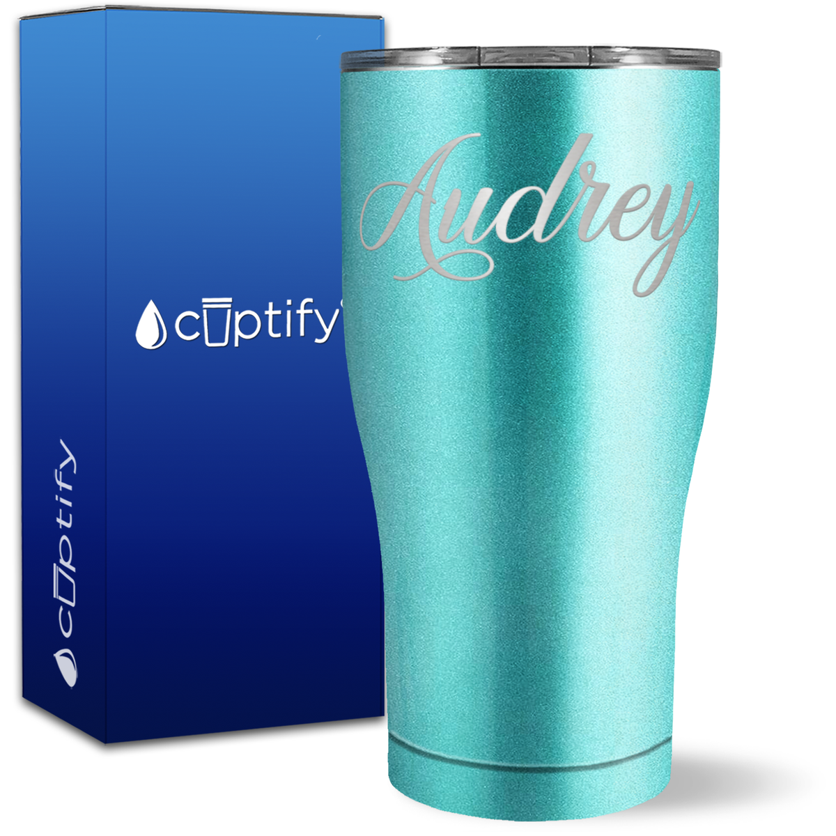 Personalized Audrey Style on 27oz Curve Tumbler